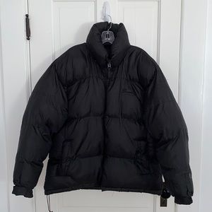 Brooklyn Xpress Black Large Puffer Coat